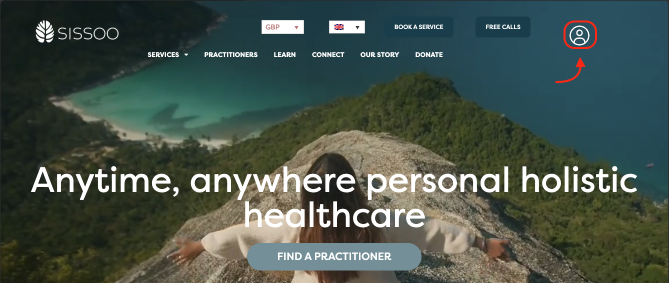 Sissoo homepage, click on the round avatar 2024-12-03 at 4.11.34 PM.png